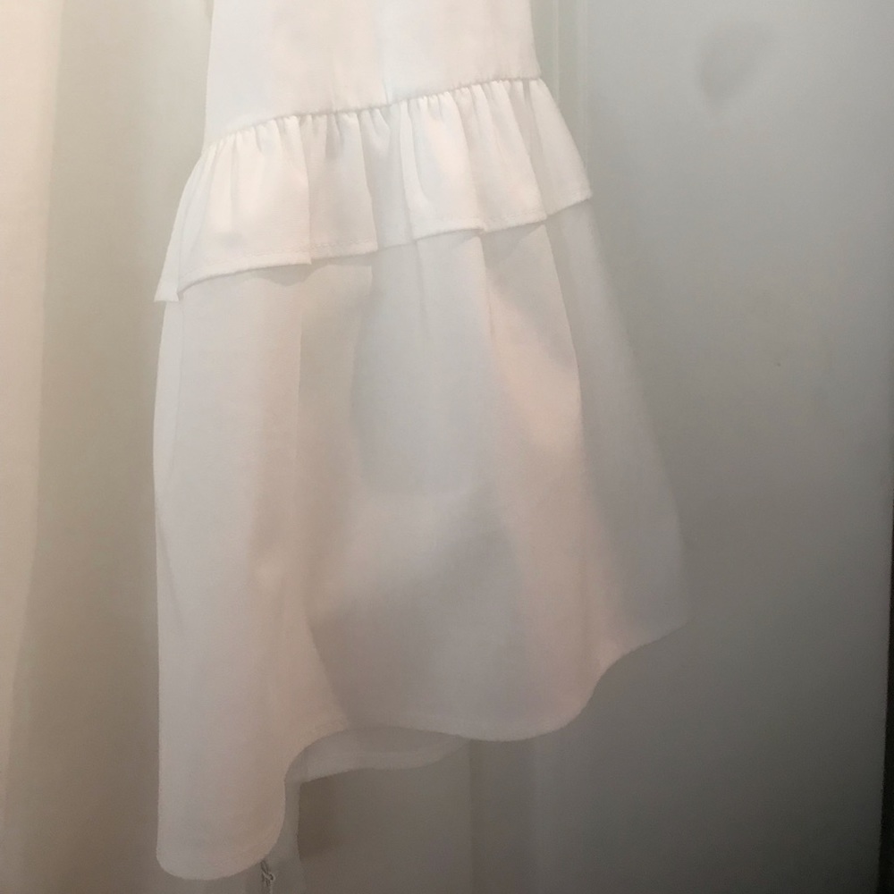 NWT Talbots White Cotton Blend Bell Sleeve Blouse with Decorative Center… - Picture 5 of 5